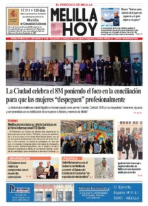 Portada del periódico Melilla Hoy sobre la celebración del 8M