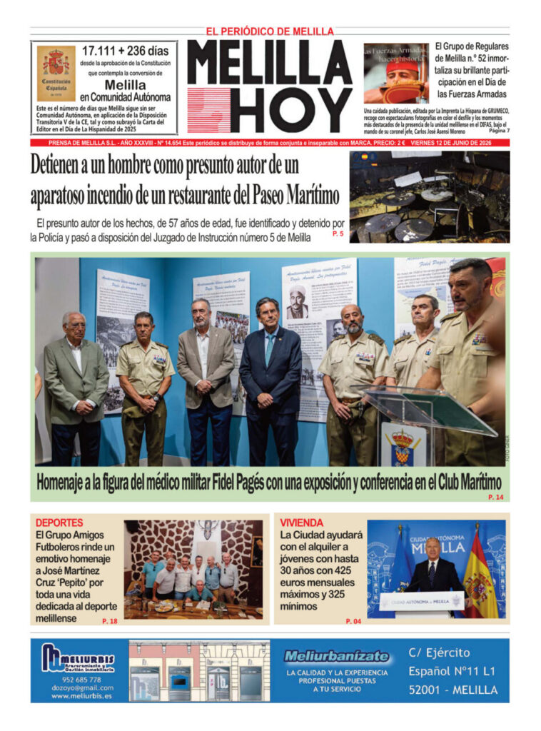 Homenaje a Fidel Pagés en el Club Marítimo de Melilla