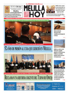 Portada del periódico Melilla Hoy con diversas noticias y titulares