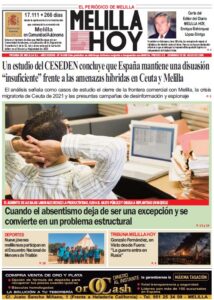 Portada del periódico Melilla Hoy del 12 de julio de 2026