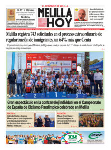 Competidores en el Campeonato de España de Ciclismo Paralímpico en Melilla