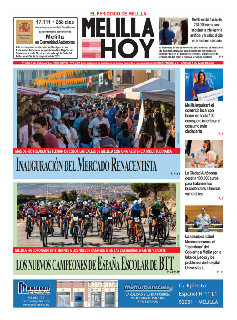 Inauguración del Mercado Renacentista en Melilla con gran afluencia de público.