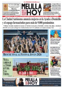 Portada del periódico Melilla Hoy del 13 de julio de 2026
