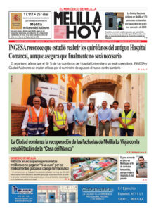 Portada del periódico Melilla Hoy del 3 de julio de 2026
