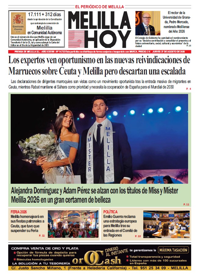 Alejandra Domínguez y Adam Pérez ganadores Miss y Mister Melilla 2026